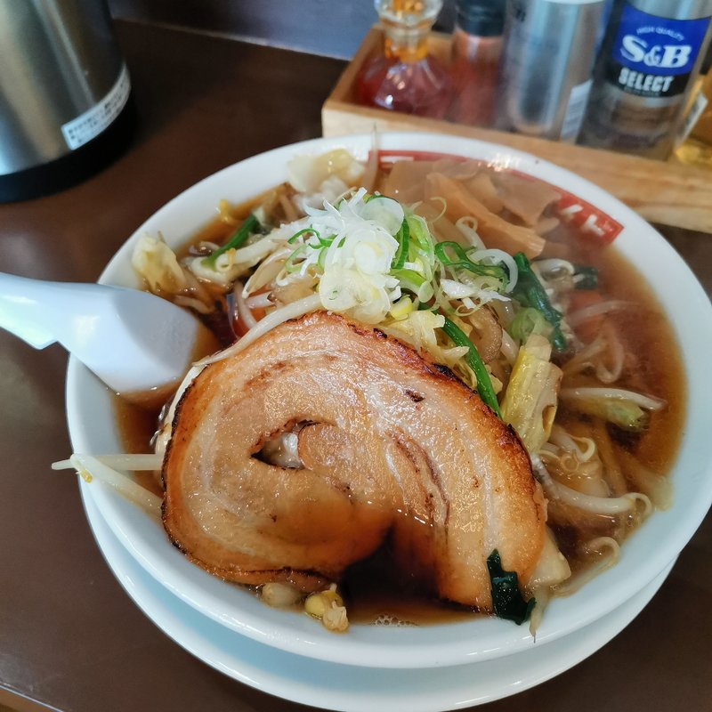 野菜ラーメン (しょうゆ)(まいど )