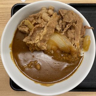 カリガリ肉だく牛カレー(吉野家 町田根岸店)