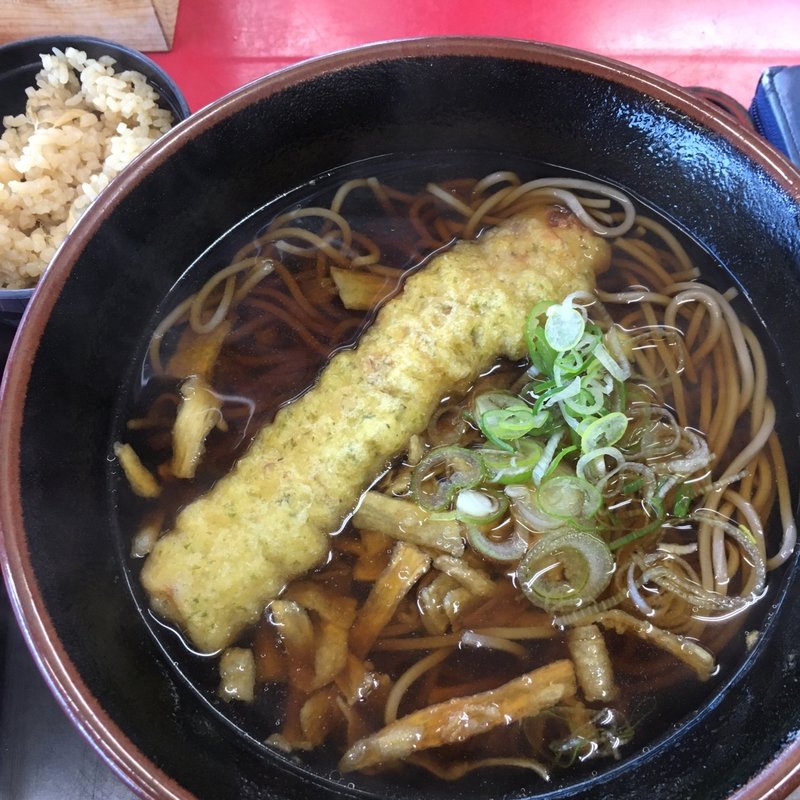 月見そば(JAFサービス竹輪天)(スマル亭)