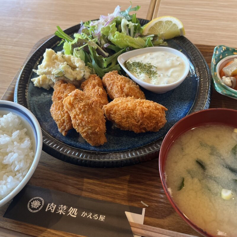 カキフライ定食(肉菜処 かえる屋)