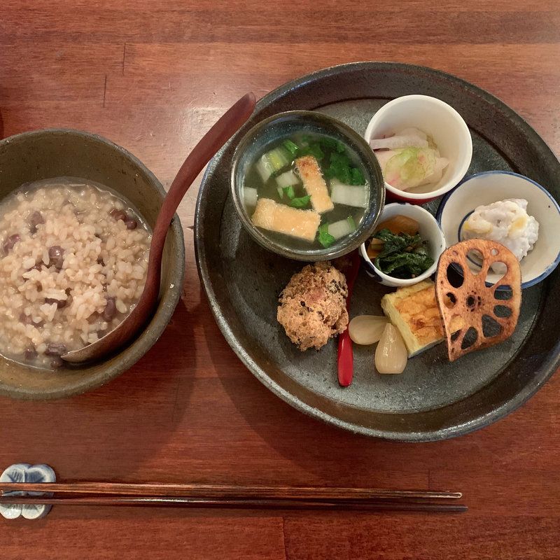 おかゆモーニング(ホームラン食堂)