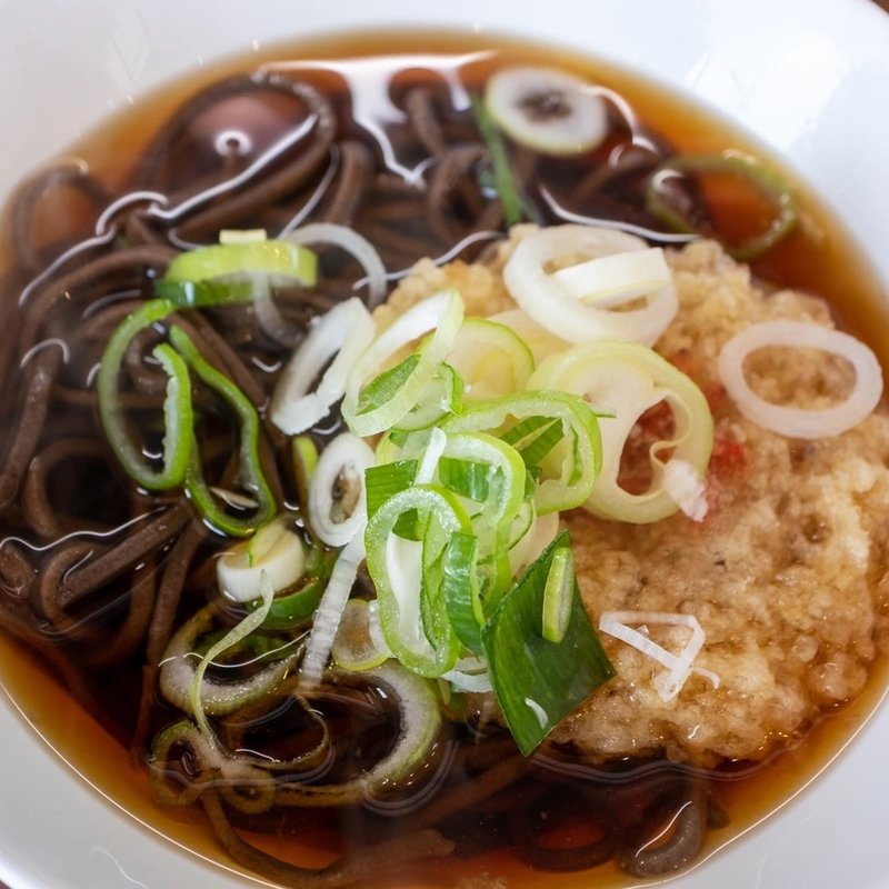 かき揚げ蕎麦　音威子府(一路食堂)