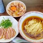 純粋合鴨蕎麦 醤油(元祖 肉玉そば越智)