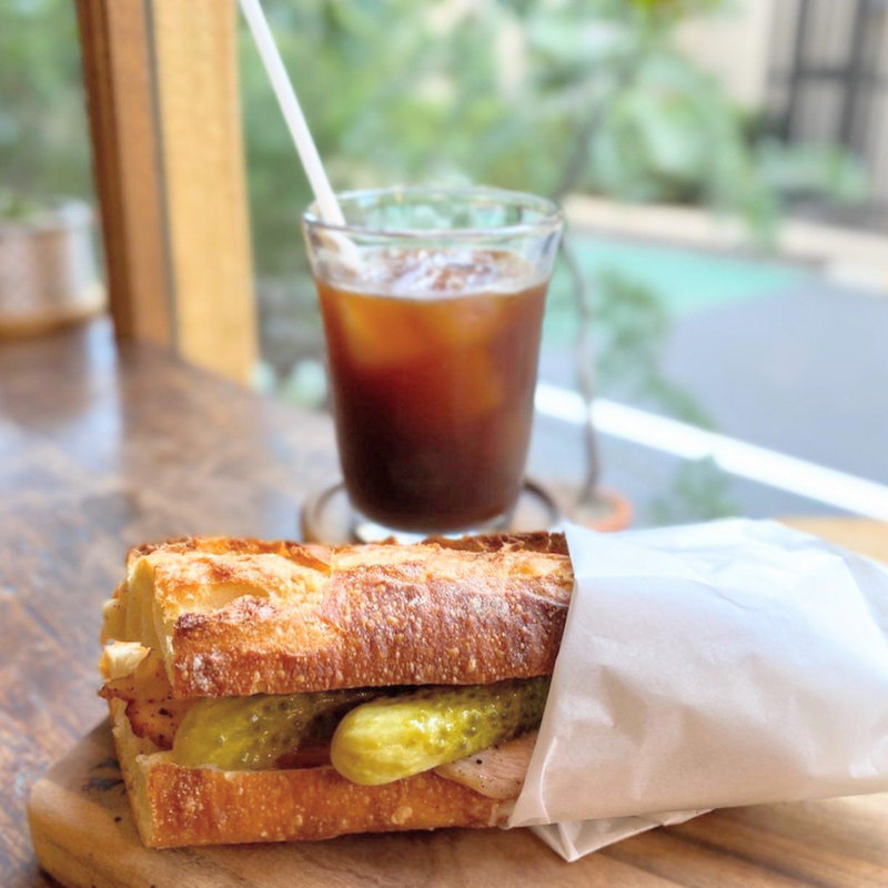 ハム&チーズサンドイッチ(アカアマコーヒー 神楽坂)