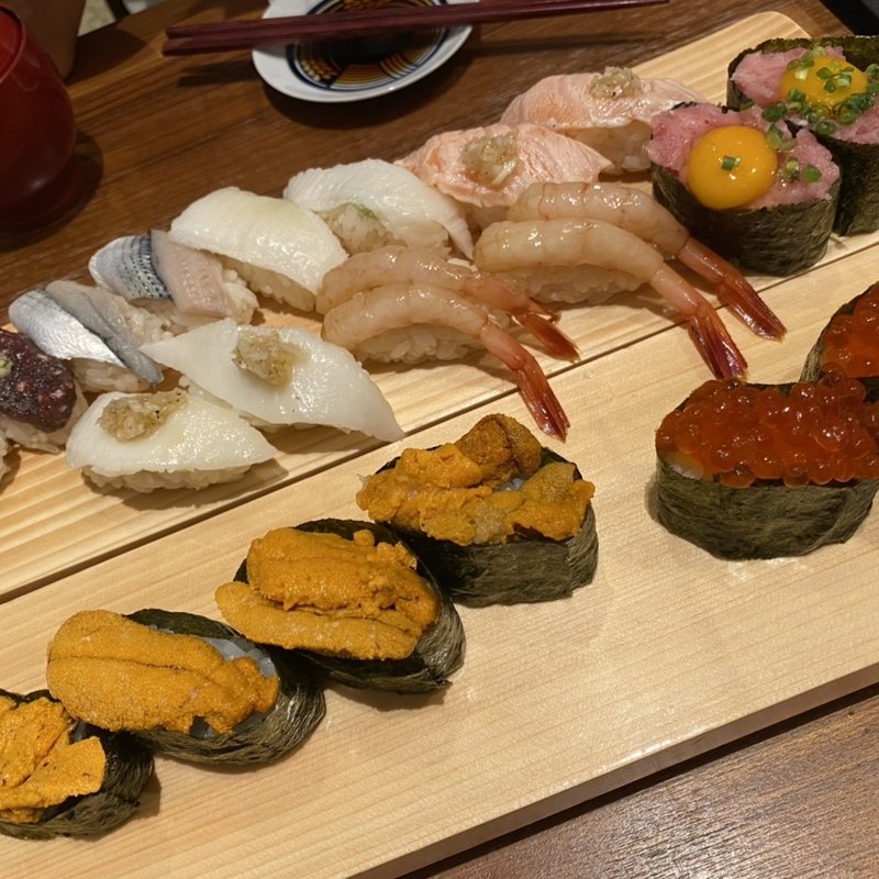 食べ放題(築地玉寿司 銀座コア店)