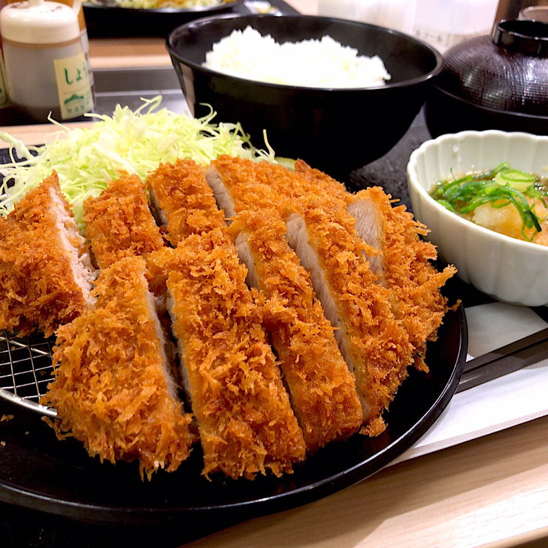 ダブルおろしポン酢ロースかつ定食(松のや 仙台中央店)