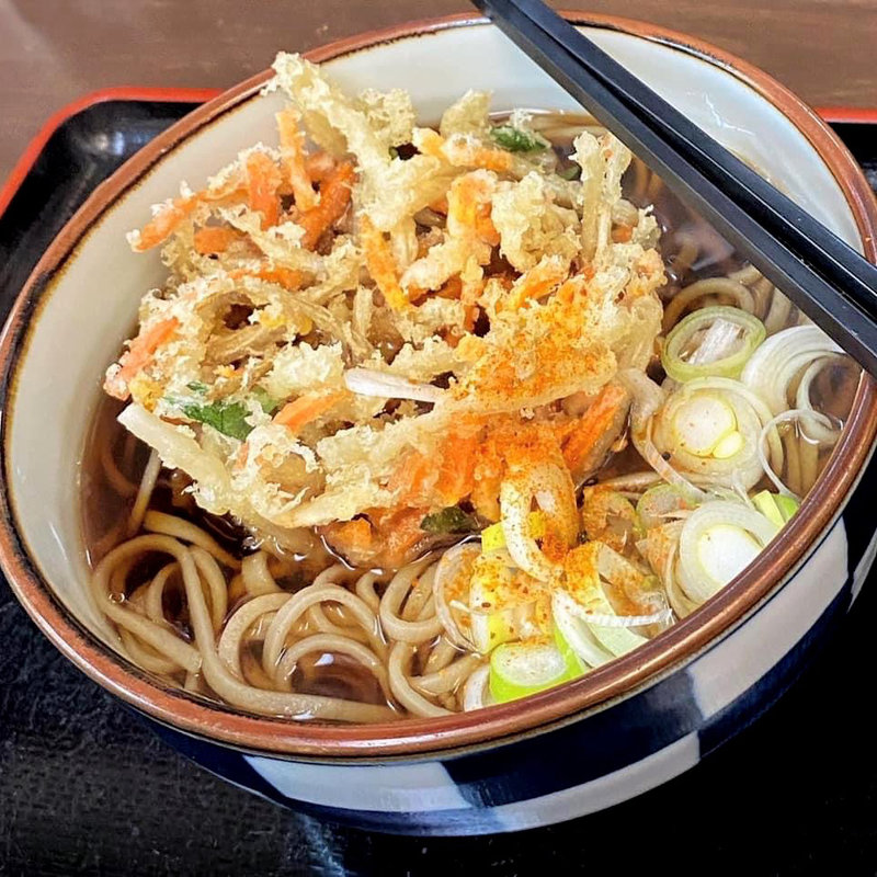 かき揚げそば(そば切り うちば)