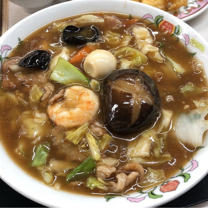五目あんかけラーメン(大阪王将 山本店 （オオサカオウショウ）)