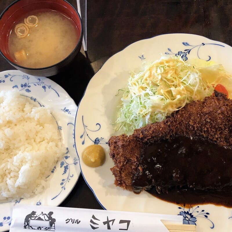 上ビフカツセット(グリルミヤコ)