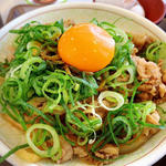 ねぎ玉牛丼