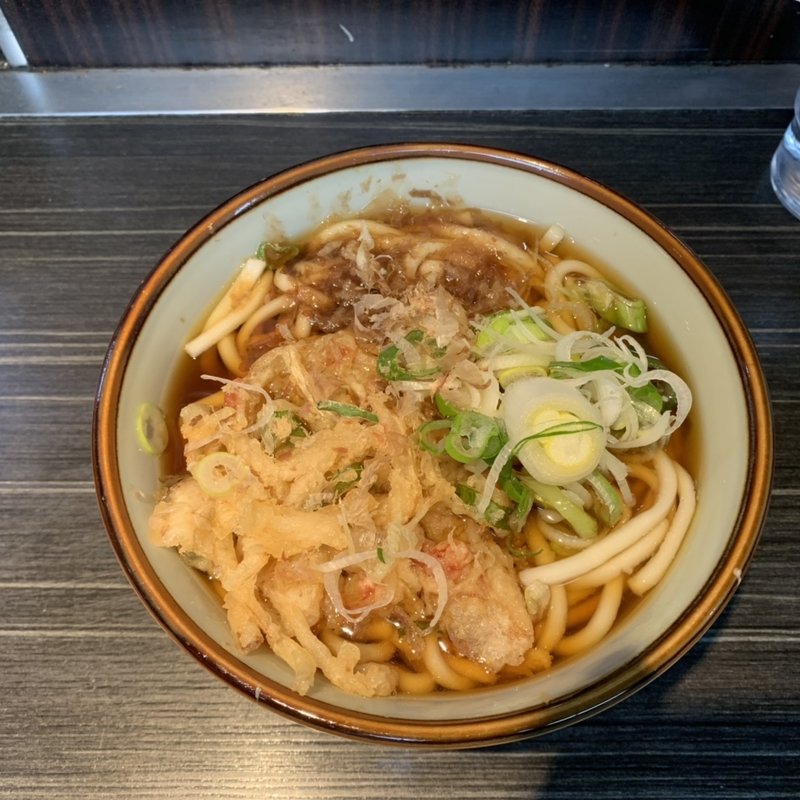 かき揚げうどん(立ち食い蕎麦　文珠)