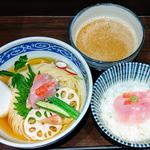 金目鯛のつけそば(金目鯛のご飯つき)(寿製麺よしかわ 西台駅前店)