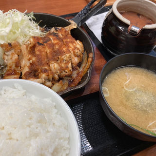 生姜焼とり定食(からやま 多摩永山店)
