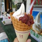 あずきソフトクリーム