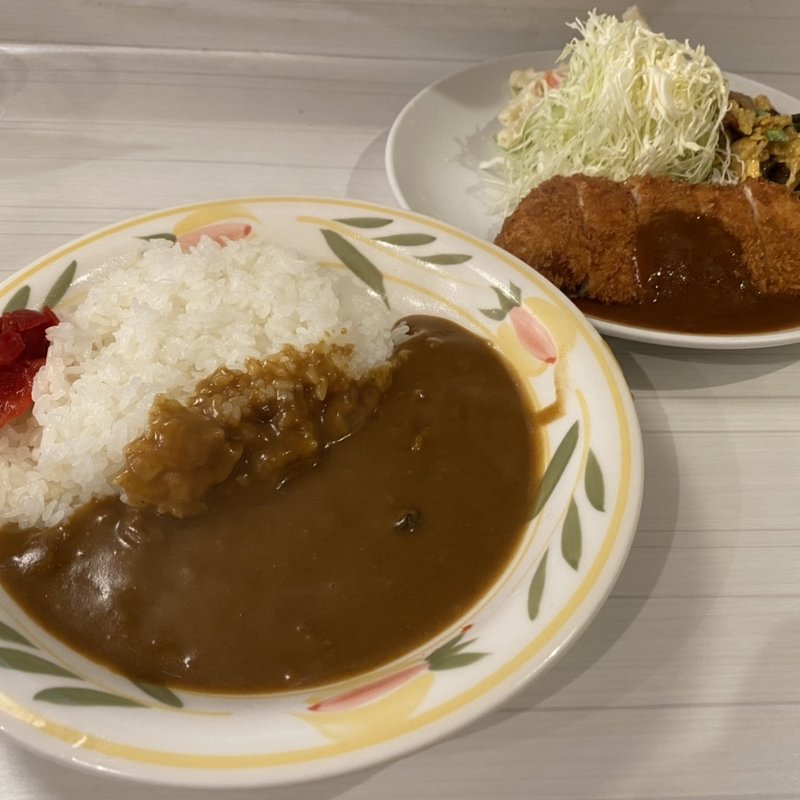 日替わり定食+カレー変更(キッチンニュー早苗)