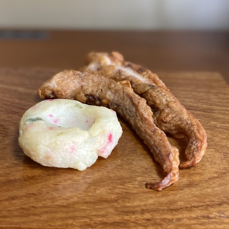 ねぎ生姜天、げそ天(魚又)