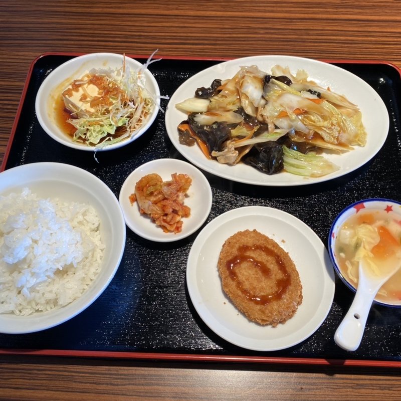 豚肉と白菜木耳定食(龍府 （リュウフ）)