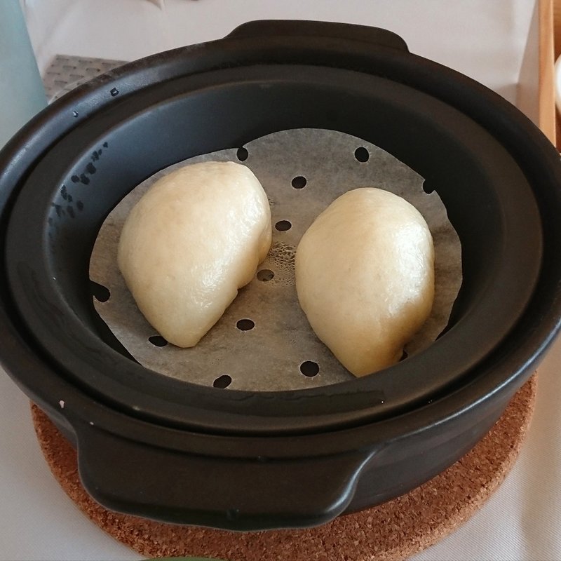 【朝食】野菜まんじゅう(三輪 湯河原)