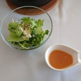 【朝食】ミックスサラダ＋紫玉ねぎドレッシング(三輪 湯河原)