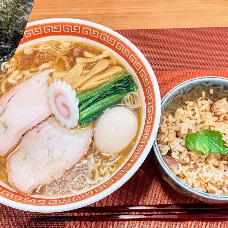 お得セット(中華そば&日替わりご飯セット)(麺創庵 砂田)