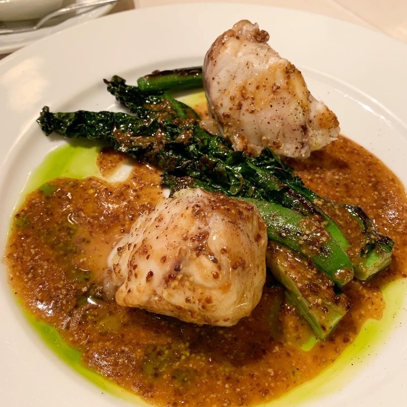 アンコウのクレピーヌマスタードソース(Le Nougat)