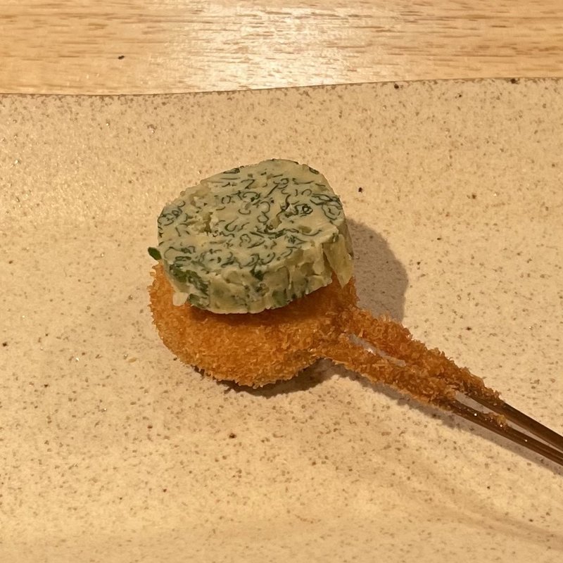 香草マッシュルームバター(串カツ研究所さくさく亭 福島店)