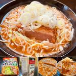 ポークハムカツみそラーメン(昔ながらのみそラーメン)(自宅)