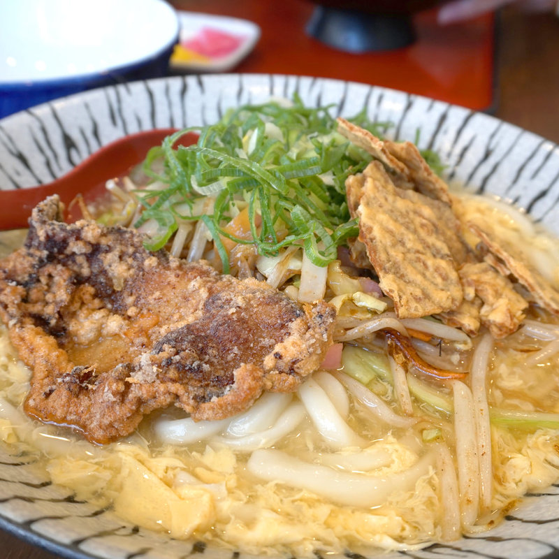 トンたまうどん(因幡うどん 月隈店)