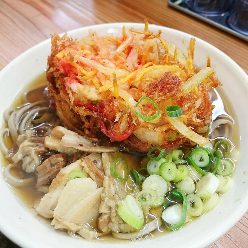 肉かき揚げそば(大衆食堂スタンドそのだ五反田店)