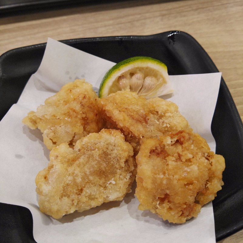 冬の味覚 天然あんこうの唐揚げ(かっぱ寿司 一関店)