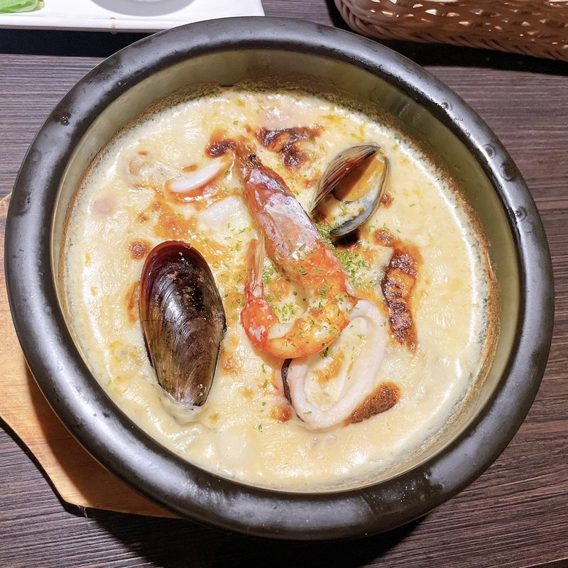 シーフードガーリックドリア(ベビー フェイス プラネッツ 岡山インター店 （Baby faｃe Planetｓ）)