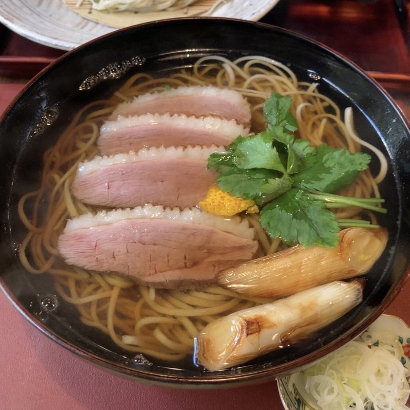 鴨南ばん(そば切り 天笑 （てんしょう）)