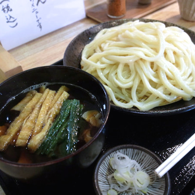 肉汁うどん＋麺の大盛り(ゆ乃うどん)