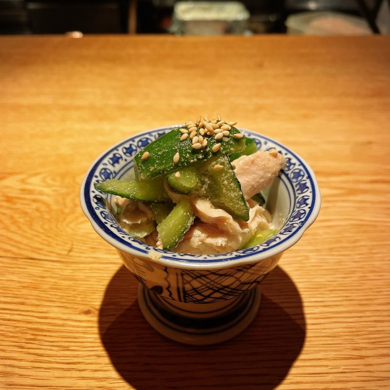 鶏ささみ胡瓜ごま浸し(高太郎 （こうたろう）)
