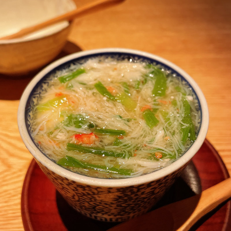 ずわい蟹と蛤の茶碗蒸し(高太郎 （こうたろう）)