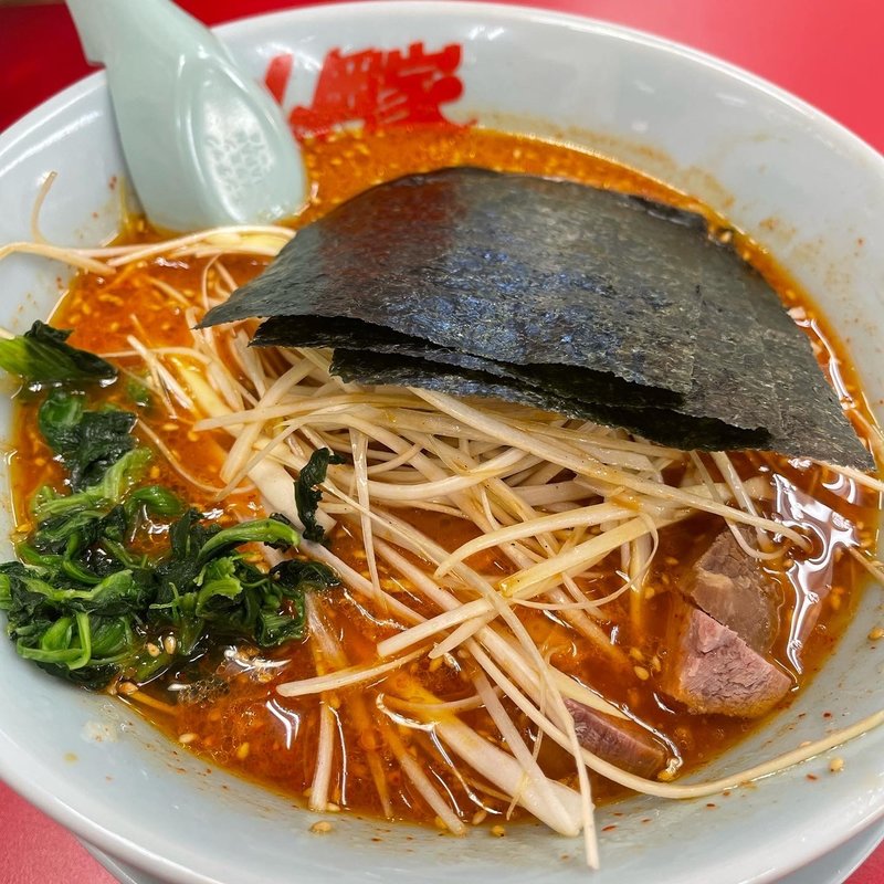 #ねぎ味噌ラーメン中辛(山岡家)