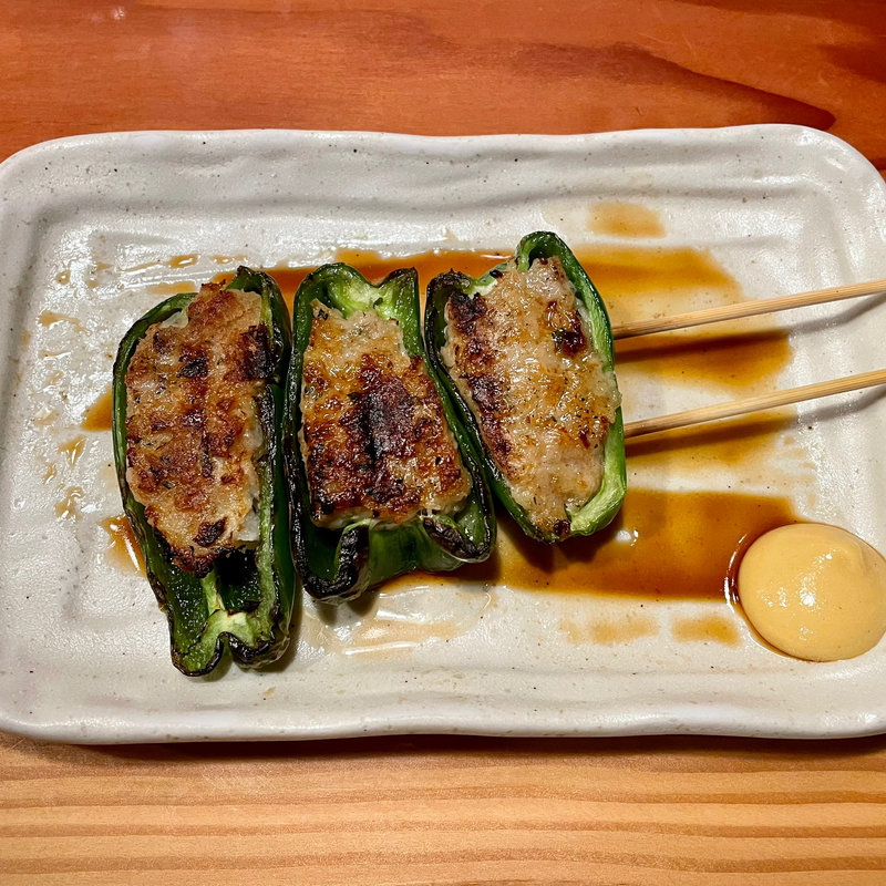 ピーマン肉詰 -ポン酢味-(鳥貴族近鉄八尾駅前店)