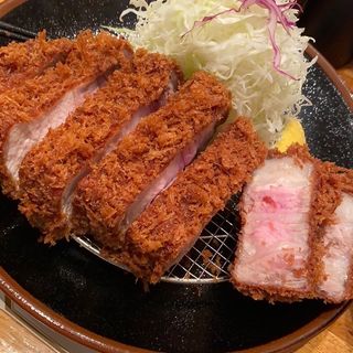 リブロースカツ定食(とんかつ檍 横浜馬車道店)