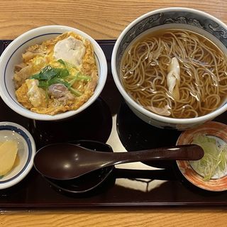 親子丼セット(焼鳥蕎麦 二尺五寸 羽田空港店)