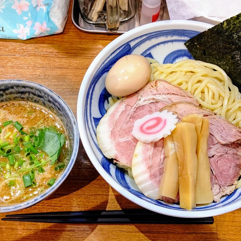 特製魚介とんこつつけ麺(麺屋わおん)
