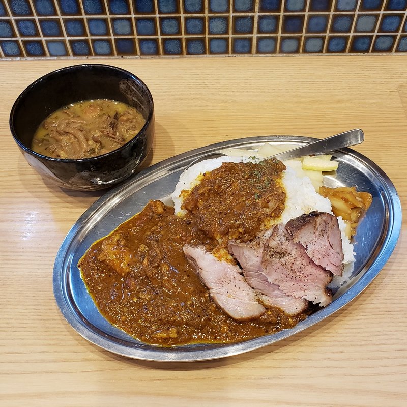 本日のカレー2種もり(ほっこり中華そば もつけ )