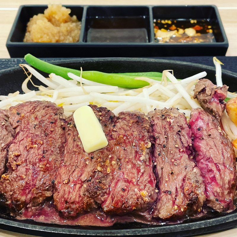 ハラミステーキランチ(レギュラー)(1ポンドのステーキハンバーグ タケル 阪急三番街店)