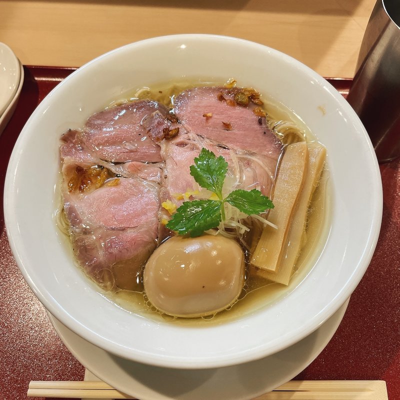 味玉金色貝そば(燃えよ麺助)