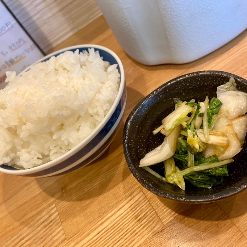 めし・漬物(冨ちゃんラーメン)