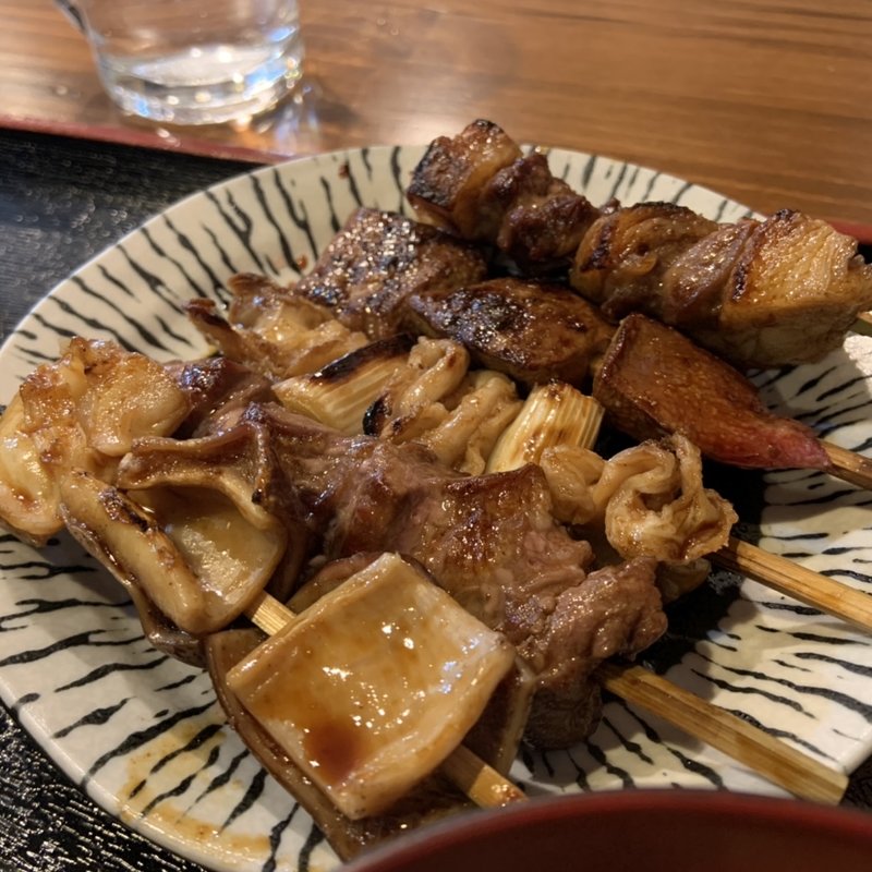 もつ焼き定食(もつ焼き ばん 高田馬場店)
