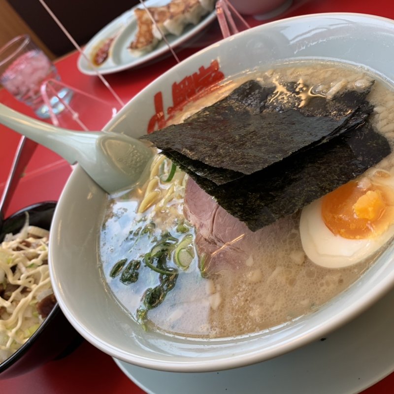サービスセットA 醤油 ネギマヨチャーシュー丼(ラーメン山岡家 江別店)