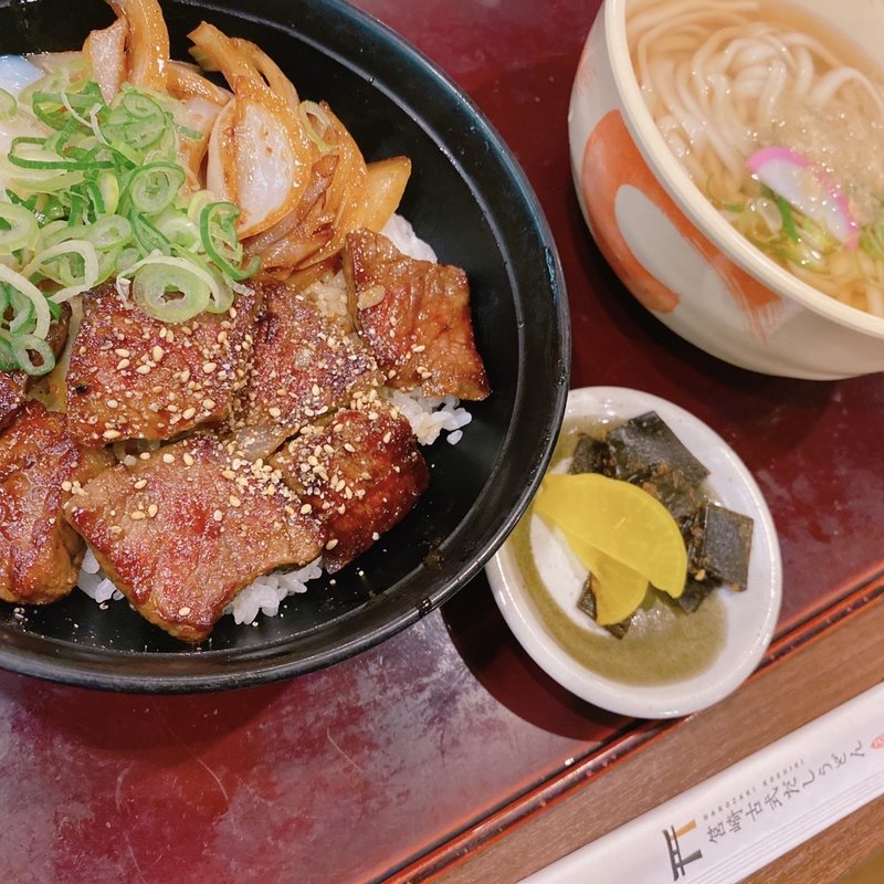 リブカルビ丼セット(きねや 原田店)