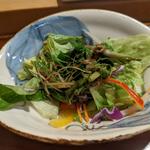 鮪の油とせりのサラダ(鮨 波づき)