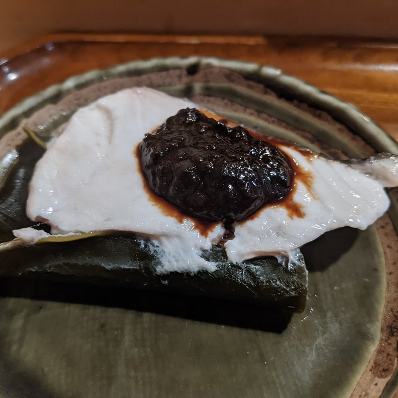 メダイ酒蒸し(鮨 波づき)