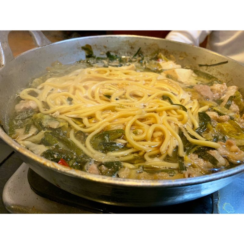 ちゃんぽん麺(元祖もつ鍋 楽天地 天神 西中洲店)